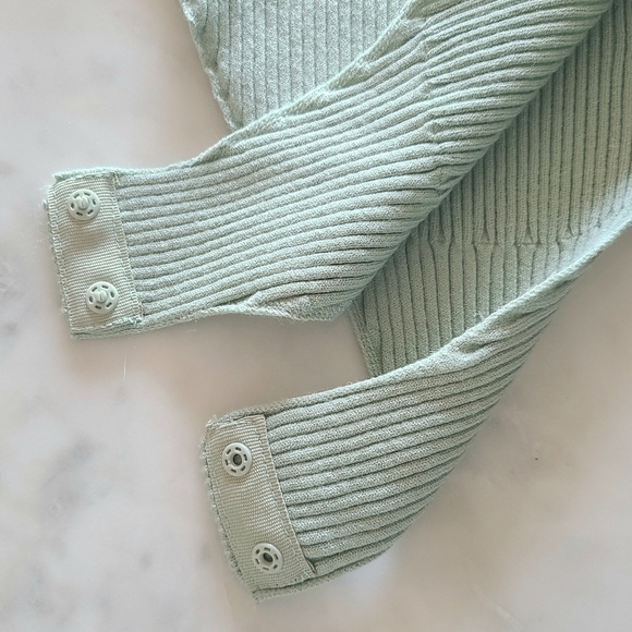 AERON Zero Ribbed Bodysuit, Size Large, Sage, NWT - Picture 11 of 16